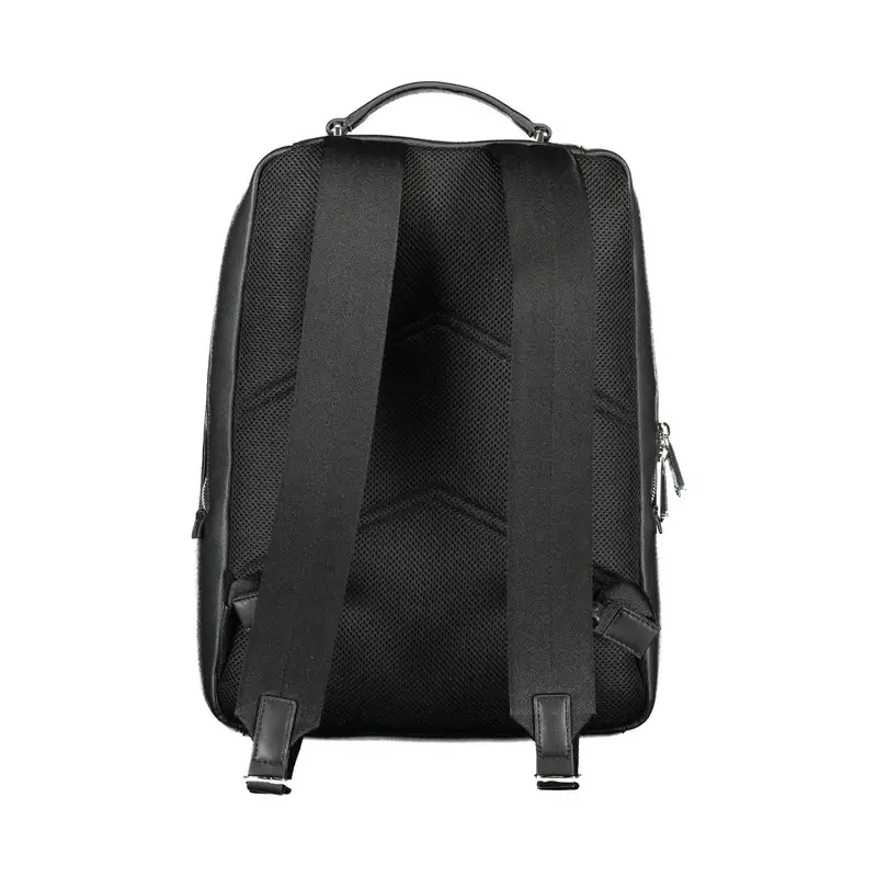 Zaino Uomo Nero Dettagli a Contrasto miniatura 2