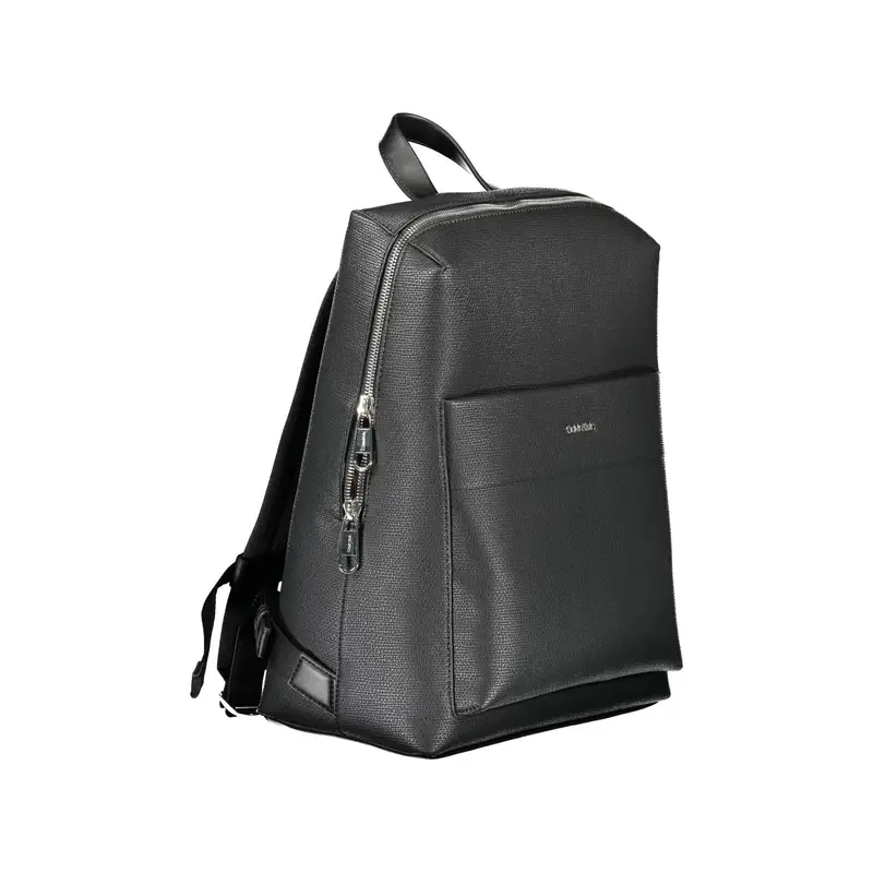 Zaino Uomo Nero Dettagli a Contrasto Logo miniatura 3