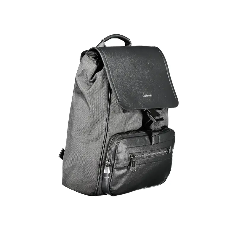 Zaino Uomo Nero Logo miniatura 3