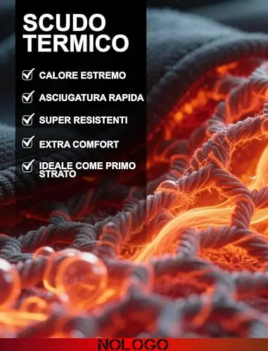 Calzamaglia Termica Uomo in Pile Toronto - Pantaloni Termici Elasticizzati, Sottotuta Moto, Leggins da Lavoro, Collant miniatura 3