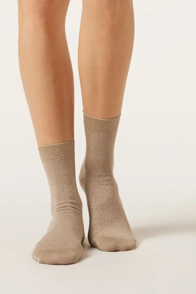 Calzedonia Calzini a Costine Glitter Donna Taglia TAGLIA UNICA
