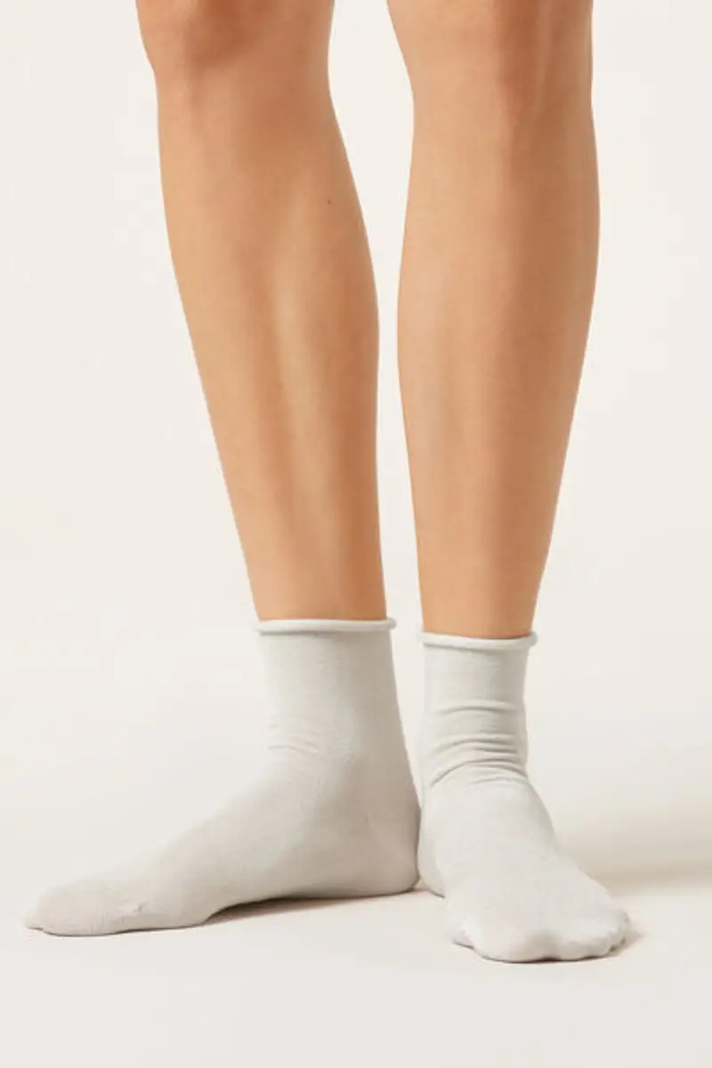 Calzedonia Calzini con Brillantini Donna Naturale Taglia Taglia Unica