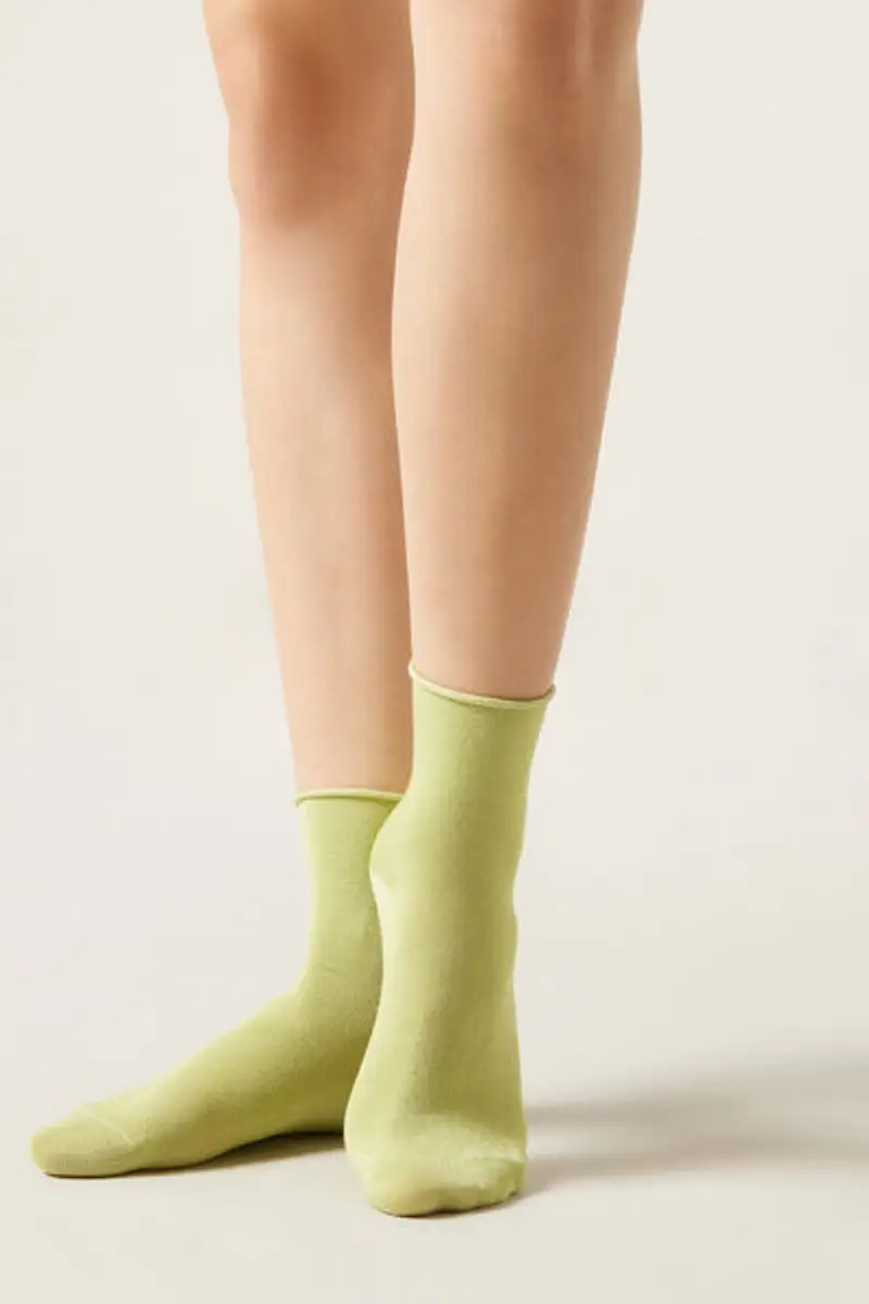 Calzedonia Calzini con Brillantini Donna Verde Taglia Taglia Unica