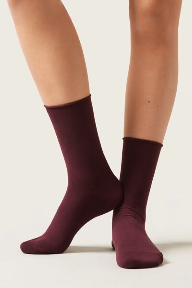 Calzedonia Calzini con Cashmere Donna Bordeaux Taglia 36-38