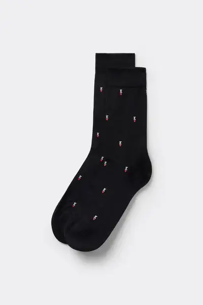 Calzini Fantasia Uomo Uomo Nero