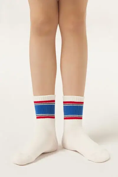 Calzini in Fantasia Bambini Unisex Bianco