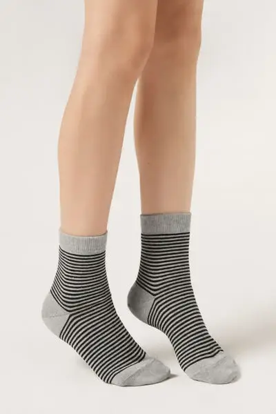 Calzini in Fantasia Bambini Unisex Grigio