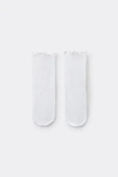 Calzini Velati Eleganti Bambina Bambina Bianco