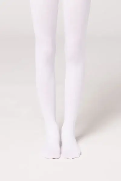 Collant 50 Denari Morbidi Bambina Bambina Bianco