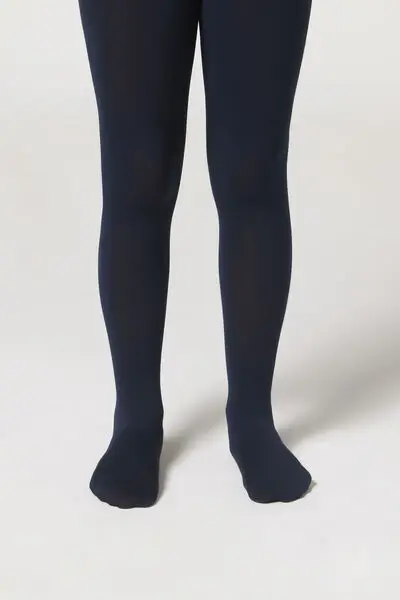 Collant Bambina 50 Denari Soft Touch Bambina Blu