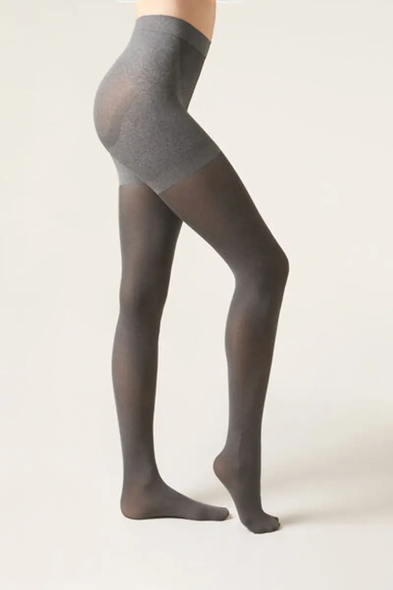Calzedonia Collant Coprenti 50 Denari Strong Sculpt Donna Grigio Taglia 1/2