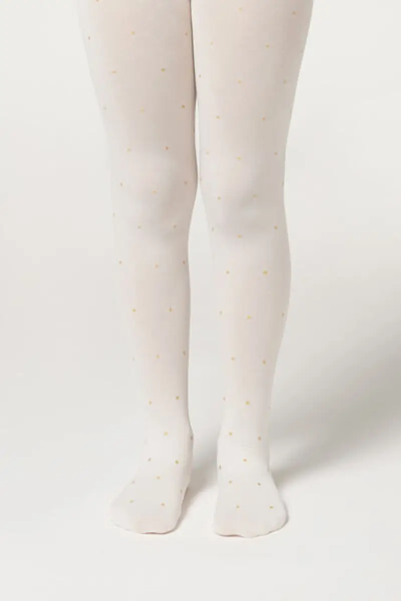 Calzedonia Collant Coprenti con Glitter Bambina Bambina Taglia 6-8 ANNI
