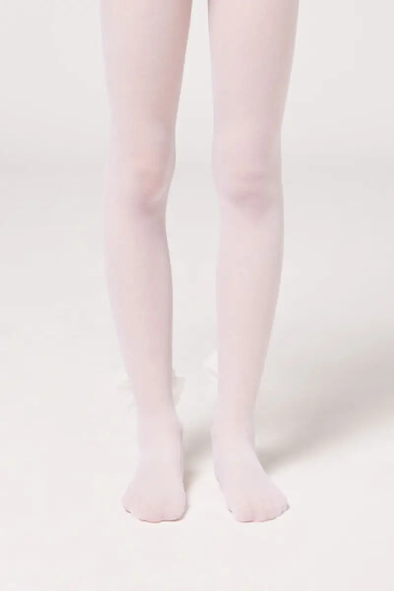 Calzedonia Collant in Tulle 30 Denari con Fiocco da Bambina Bambina Taglia 10-13 ANNI