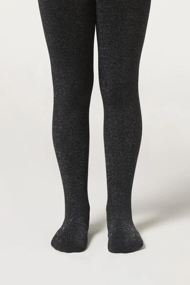 Calzedonia Collant Termici con Glitter Bambina Bambina Taglia 10-13 ANNI