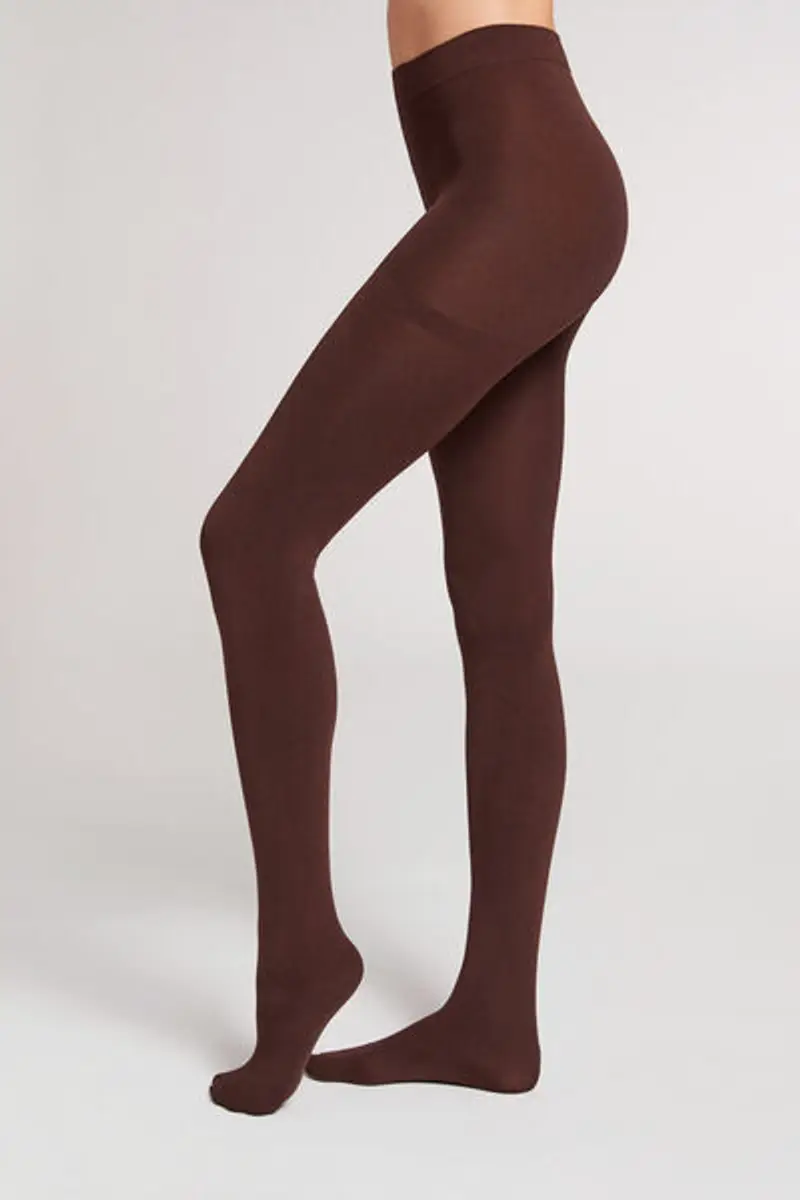 Calzedonia Collant Thermal Ultracoprenti Donna Marrone Taglia 1/2