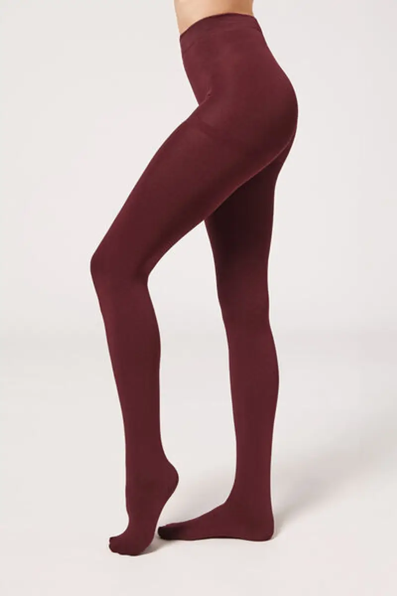 Calzedonia Collant Thermal Ultracoprenti Donna Rosso Taglia 4