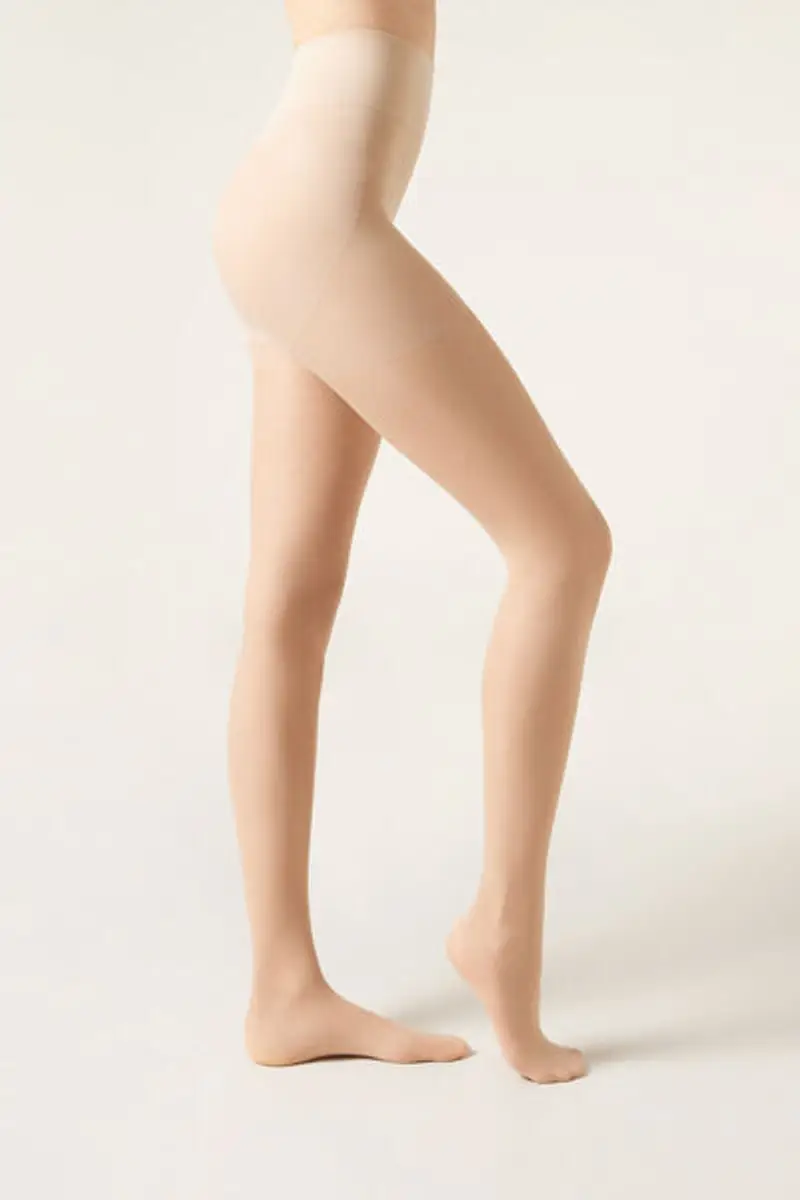 Calzedonia Collant Velati 30 Denari Mid Sculpt Donna Nude 1 Taglia 1/2