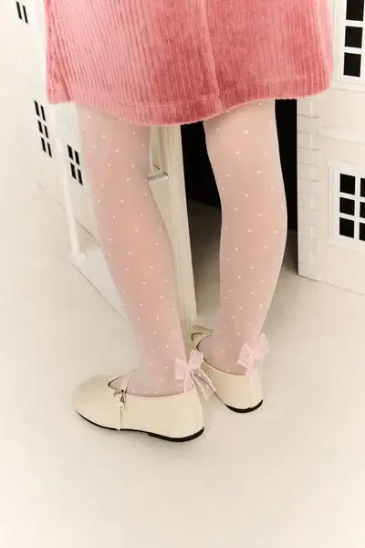 Collant Velati Eleganti Bambina Bambina Rosa