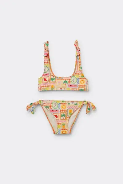 Costume Due Pezzi Bambina Summer Motives Bambina Multicolore