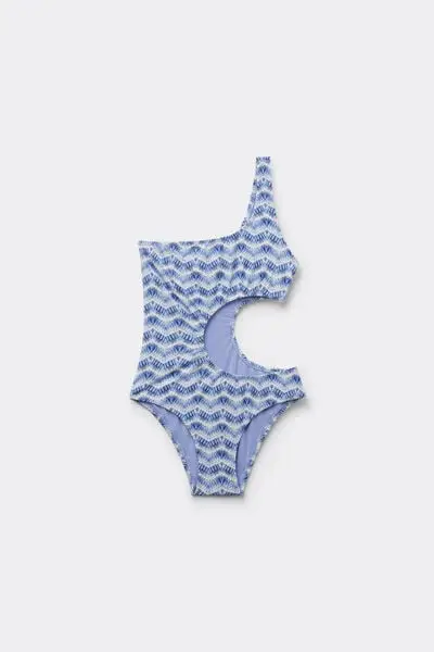 Costume Intero Bambina Water Reflection Bambina Blu