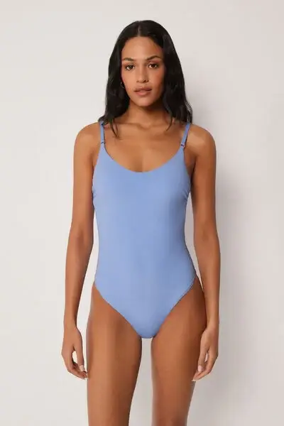 Costume Intero Classico Premium Fit Donna Blu