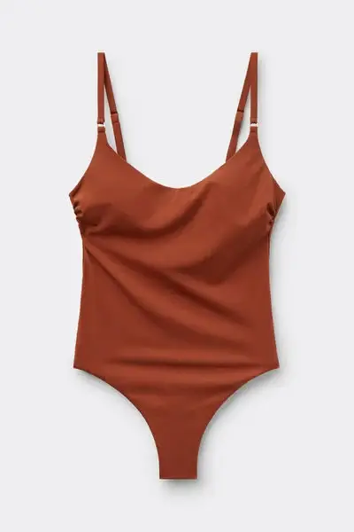 Costume Intero Classico Premium Fit Donna Marrone