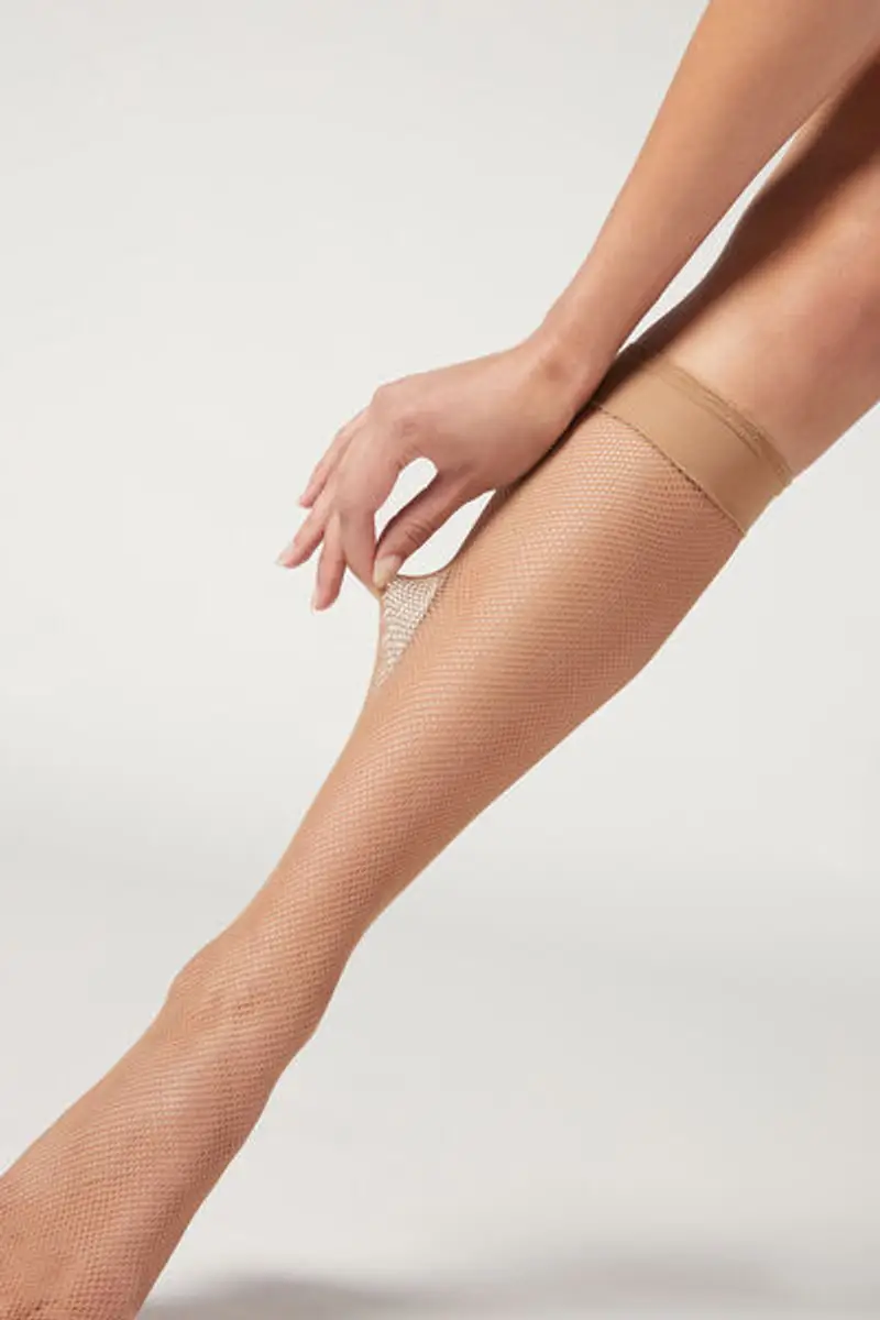 Calzedonia Gambaletti a Rete Piccola Donna Nude 6 Taglia TU