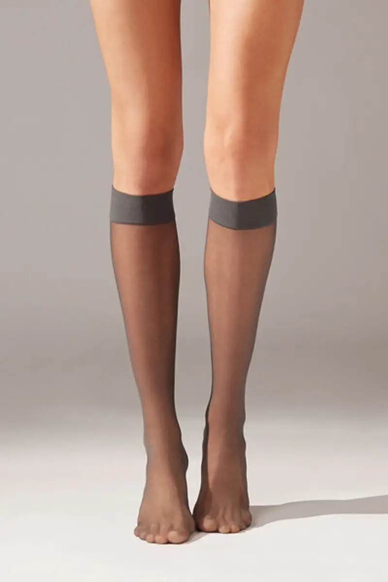 Calzedonia Gambaletti con Bordi Comfort 20 Denari Donna Taglia TAGLIA UNICA