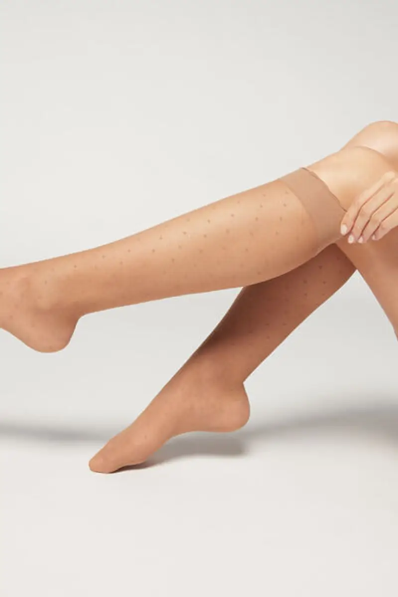 Calzedonia Gambaletti fantasia Donna Naturale Taglia Taglia Unica