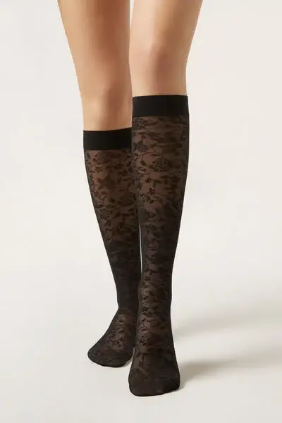 Gambaletti in Pizzo Donna Nero