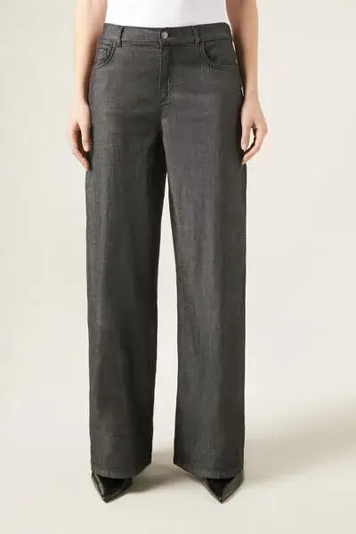 Jeans Palazzo Ultralight Donna Grigio