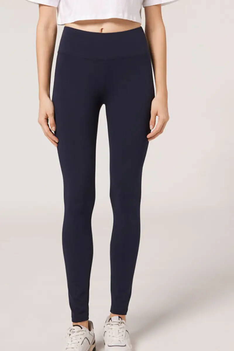 Calzedonia Leggings Donna Blu 1057811