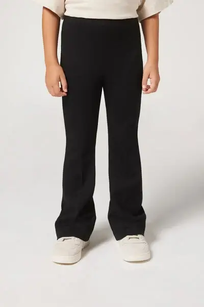 Pantaloni a Zampa Bambina Bambina Nero