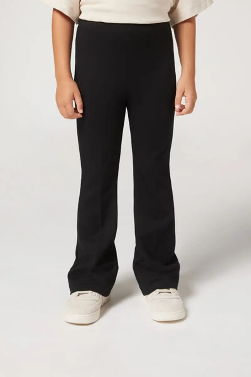 Calzedonia Pantaloni a Zampa Bambina Bambina Nero Taglia 5-6 ANNI