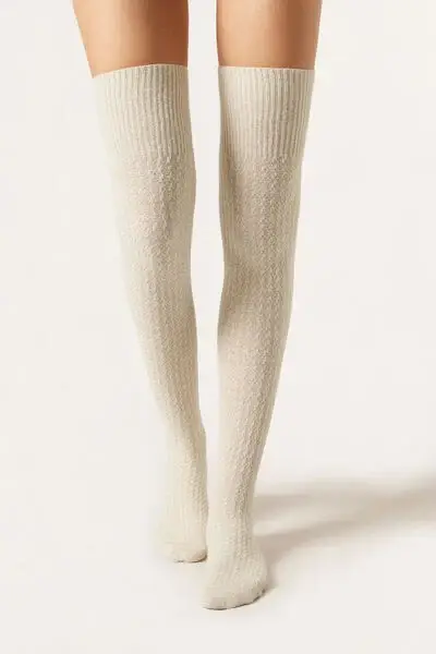 Parigine con Cashmere Donna Bianco