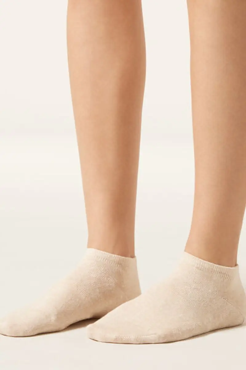 Calzedonia Pedulini Unisex in Cotone e Lino Uomo Naturale Taglia 36-38