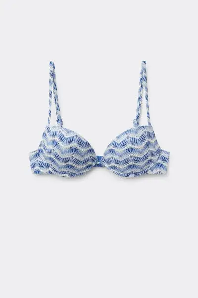 Push up Imbottito Costume Water Reflection Donna Blu