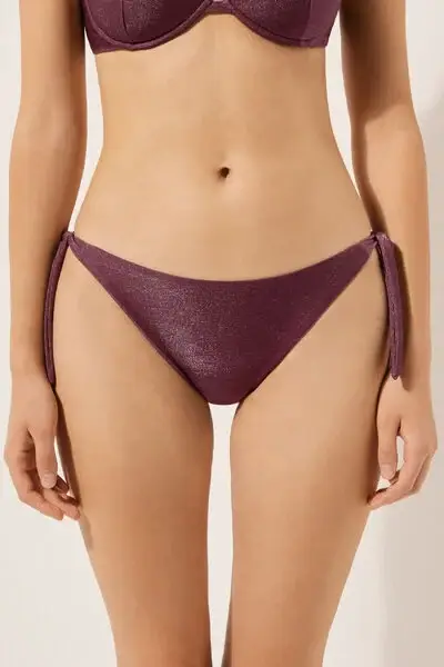 Slip Fiocchi Costume Golden Glow Donna Bordeaux