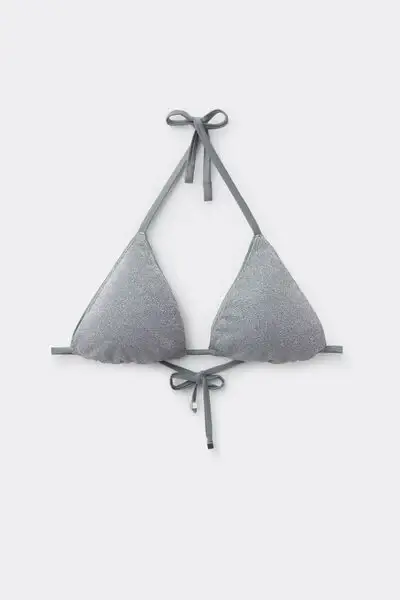 Triangolo Costume Metallic Glow Donna Grigio