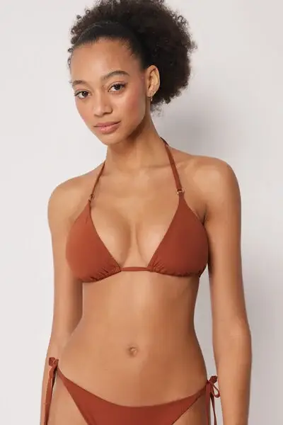 Triangolo Costume Premium Fit Donna Marrone