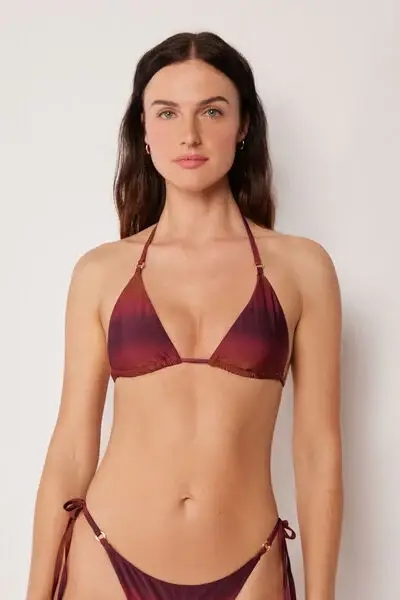Triangolo Costume Soft Shades Donna Rosso