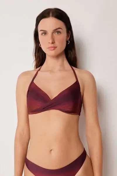 Triangolo Graduato Costume Soft Shades Donna Rosso
