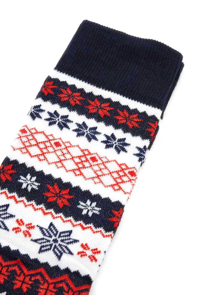 Calzini Blu Rossi e Bianchi Taglia Unica Natalizi Crazy Socks 012 miniatura 2