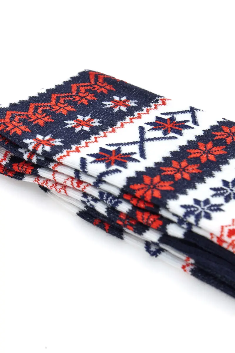 Calzini Blu Rossi e Bianchi Taglia Unica Natalizi Crazy Socks 012 miniatura 3