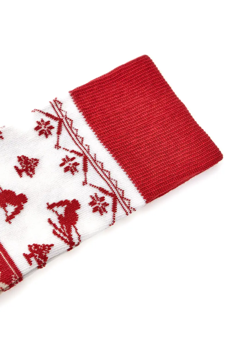 Calzini Rossi e Bianchi Natalizi Taglia Unica Crazy Socks 014 miniatura 2