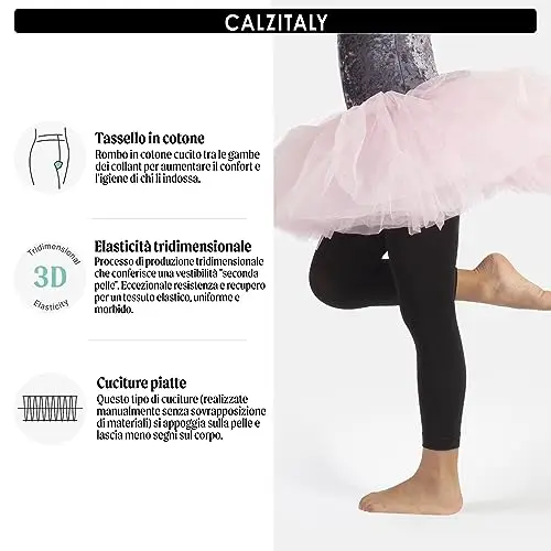 CALZITALY Leggings Nero 3725783 miniatura 2