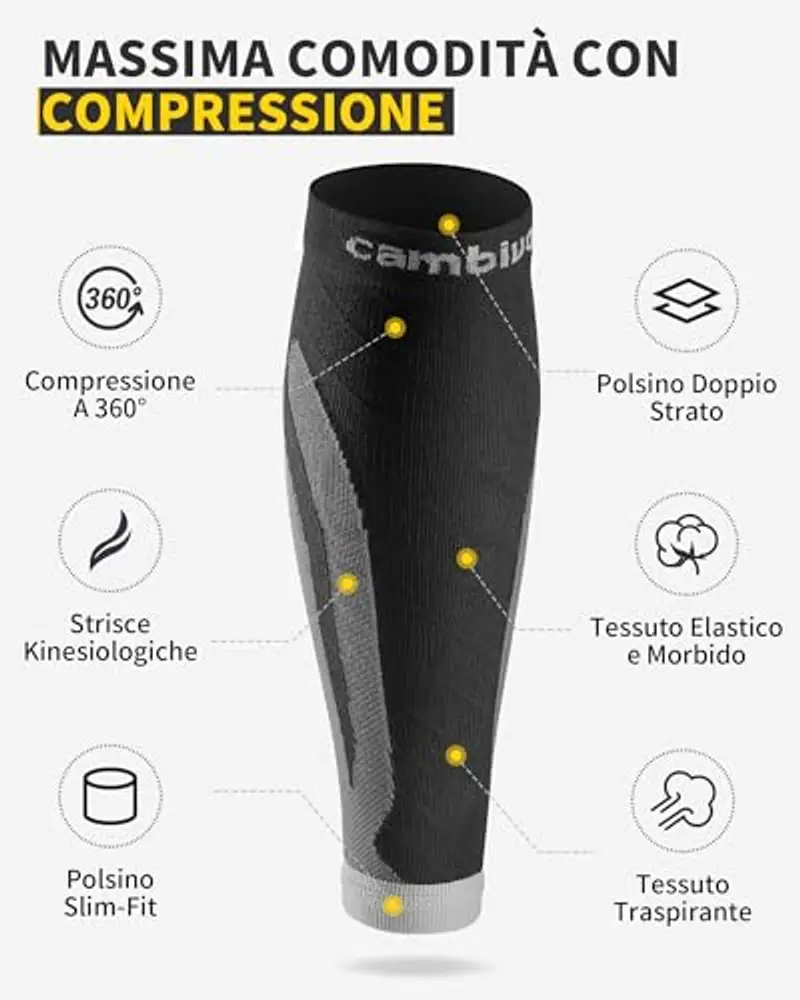 CAMBIVO Calze Uomo Grigio 1605006 miniatura 3