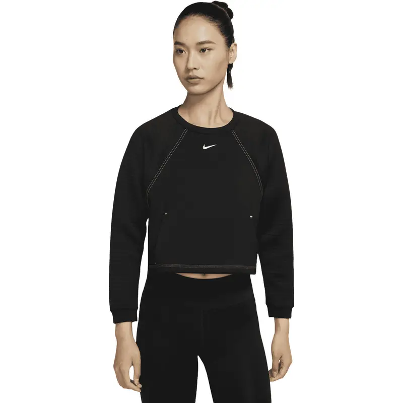 Camicetta Nike Pro Luxe Crew. Nero. Donne |  Nike