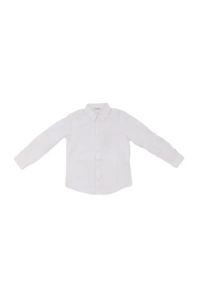Camicia Bambino GUESS White Str poplin adj ls shirt