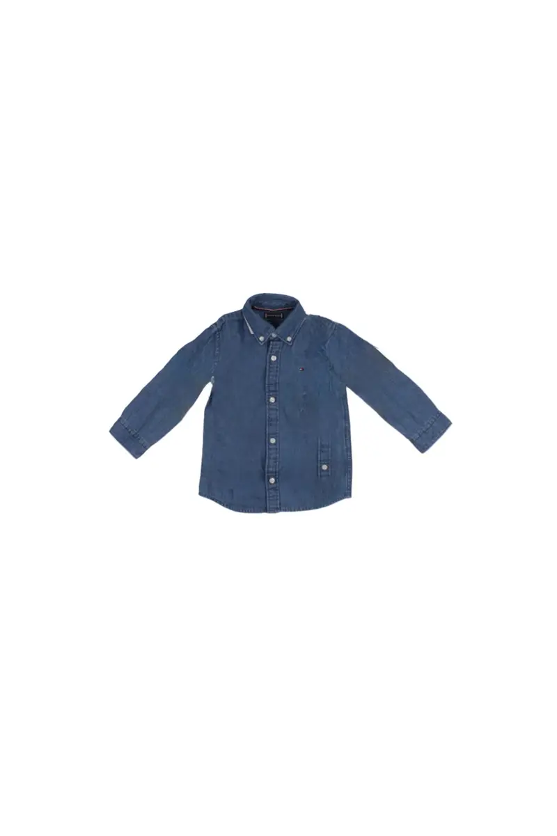 Camicia Bambino TOMMY HILFIGER Denim medio Denim chambray shirt ls